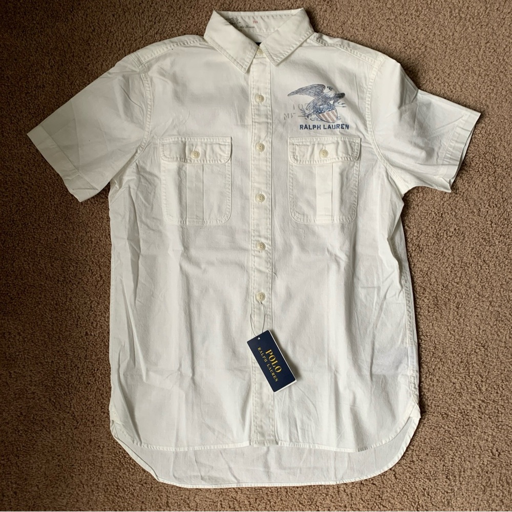 Polo Ralph Lauren Classic Fit Shirt New York Dry Goods & Supply Co Mens Sz Small
